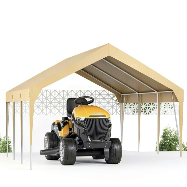 Heavy Duty Carport Canopy 13x20FT PeakPursuit Portable UV Waterproof-3