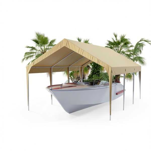Heavy Duty Carport Canopy 13x20FT PeakPursuit Portable UV Waterproof-4
