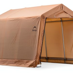 ShelterLogic Peak Style Roof Instant Garage Carport Car Canopy with Steel Frame and Waterproof UV-Treated Cover-0