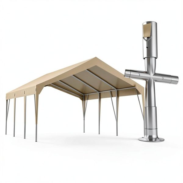 Heavy Duty Carport 13x20FT Yellow Garage Shelter by ActiveTrail-3