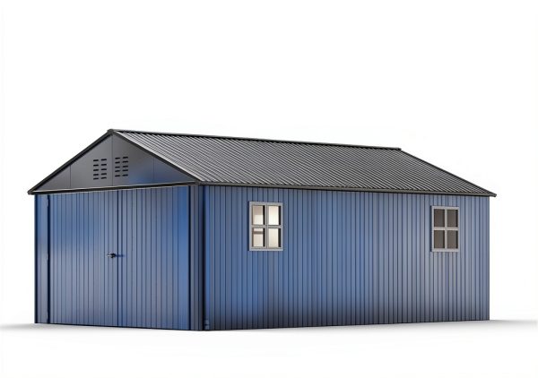 GarveeLife 12x20 FT Metal Carport, Enclosed Car Port with Reinforced Frame and Steel Roof for All-Weather Use, Metal Garage Shed for Full-Sized Pickup Trucks-6