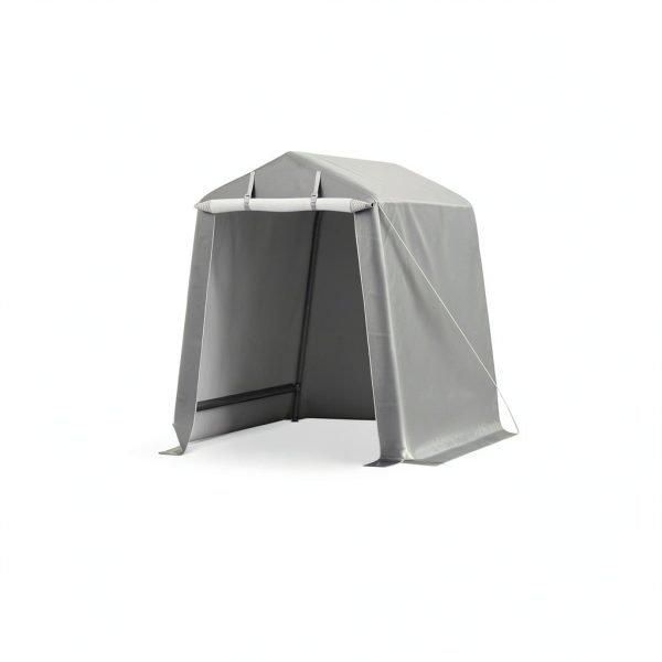 Shintenchi 6x6ft Outdoor Portable Storage Shelter Roll-up Zipper Door-4