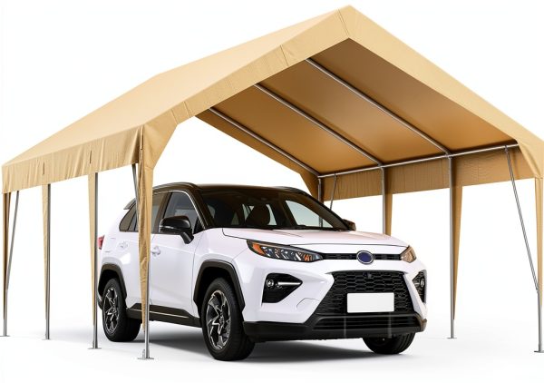 Heavy Duty Carport Canopy 13x20FT PeakPursuit Portable UV Waterproof-0